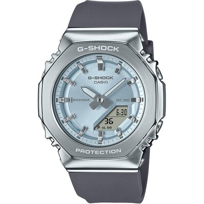 Pre-owned Casio G-shock Minimal Design Gm-s2110-2ajf Trendy Blue Dial In Octagonal Form