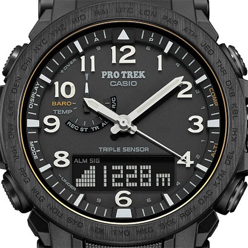 Pre-owned Casio Prw-51fc-1jf [pro Trek Eco-materials Radio Wave Solar Model]