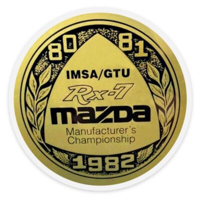 1982 Mazda Rx-7 racing sticker. Inside Of Glass 3.5 x 3.5  $9.99