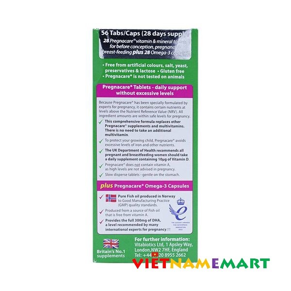 4 Boxes Pregnacare Plus Supplement Vitamins Omega 3 Dha For Pregnant Women Kupit S Dostavkoj Iz Ssha Cena 27 063 Rub