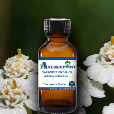 PURE YARROW ESSENTIAL OIL Achillea millefolium L. NATURAL HERBAL