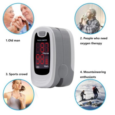 FDA Finger Pulse Oximeter Blood Oxygen Sensor,SpO2 Monitor Heart Rate,O2 meter