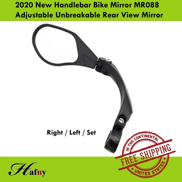 Hafny Handlebar Bike Mirror MR088 Adjustable Unbreakable Rear View Mirror