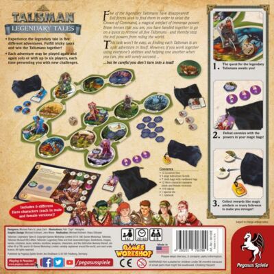 Настольная игра Pegasus Spiele Talisman - Легендарные сказки PGU 56100E