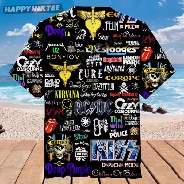 Classic Rock Band Unisex 3D HAWAII SHIRT Mother Day Gift All Over Print Us Size