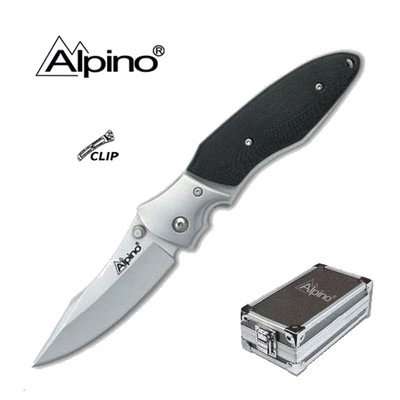 NAVAJA TACTICA ALPINO ACERO INOX. HOJA 8,5 CM 15009 KNIFE COLTELLO