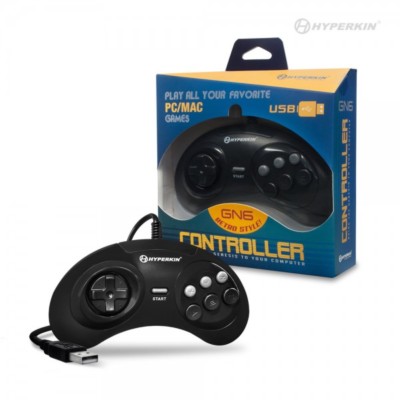 Sega Genesis 6 Button USB Remote Controller PC/ Mac - Hyperkin ''GN6'' - Brand New