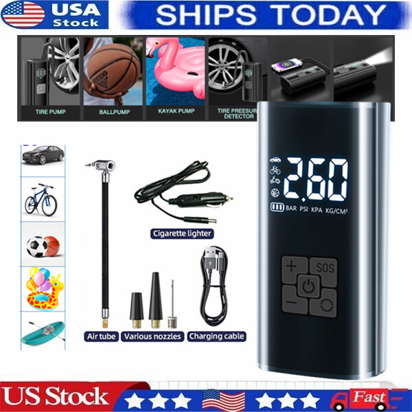 Air Moto Air Pump Tire Inflator Portable Air Compressor Air Pump for Car Bike EP