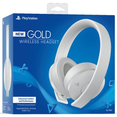 Gold Wireless Stereo PlayStation 4 White Headset [Sony] Discontinued