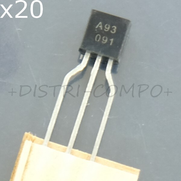 Mpsa93 Transistor Bjt Pnp 200v 500ma 625mw To-92 Mcc Rohs (Lot De 20) 