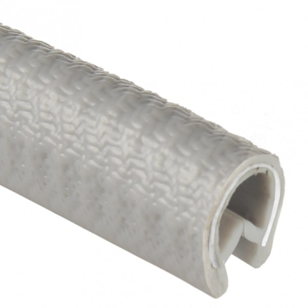 PVC-Kantenschutzprofil, Klemmbereich 1,0-4,0 mm, hellgrau, Dichtprofil