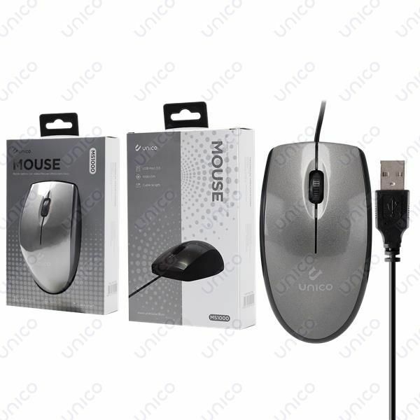 Mouse Ottico Usb Con Filo Ms1000 Grigio cir
