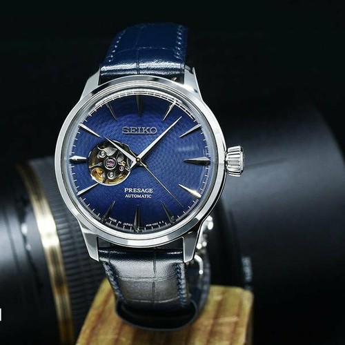Pre-owned Seiko Presage Cocktail Time Blue Moon Ssa405j1 + Worldwide Warranty Us4