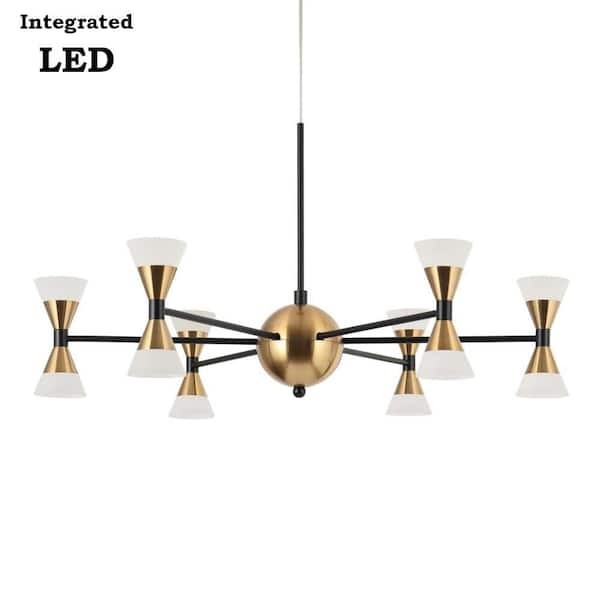 modern-12light-led-sputnik-chandelier-brass-black-dimmable-pendant