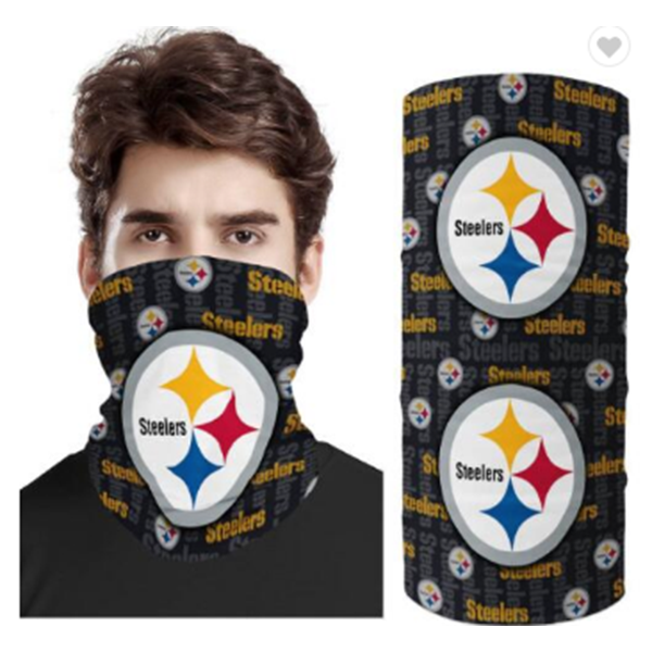NFL American Football Maske Mund-Nasen-Bedeckung Pittsburgh Steelers