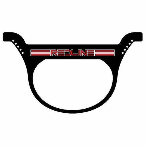 REDLINE - race plate BLACK