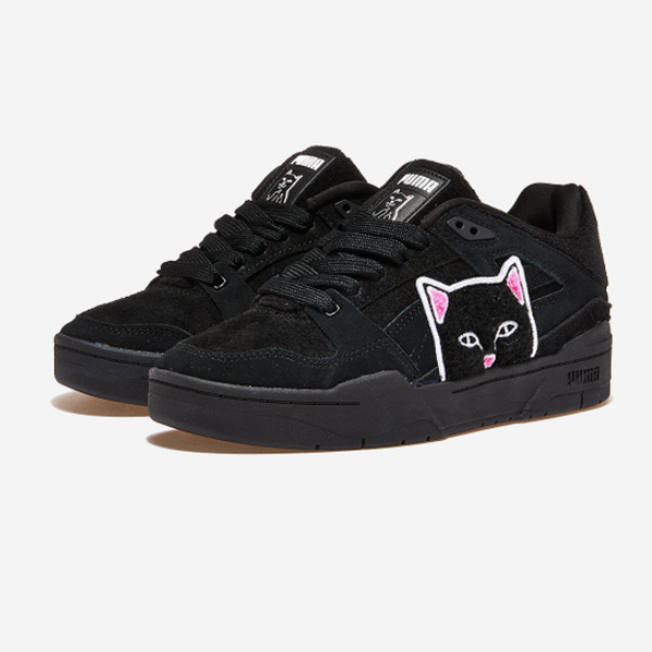 Pre-owned Puma X Ripndip Slipstream Black Suede Shoes (393538_02) Expeditedship