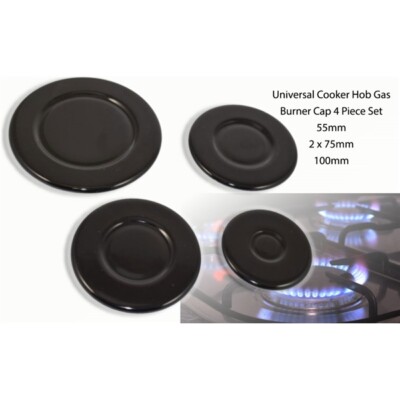 Cannon Cooker Hob Gas Burner Cap 4 Piece Set 55mm 75mm 100mm