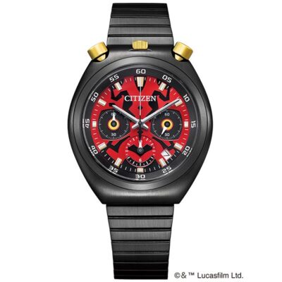 Pre-owned Citizen An3668-55w Red Star Wars Darth Maul Men's Watch In Box