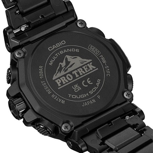 Pre-owned Casio Prw-51fc-1jf [pro Trek Eco-materials Radio Wave Solar Model]