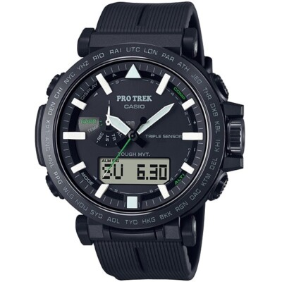 CASIO PRO TREK PRW-6621Y-1JF Black Triple Sensor Solar Men's Watch New  F/S