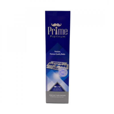 Dorco Prime Platinum Double Edge Razor Blade, 100 Blades