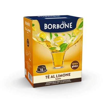 The Lemon By Caffè Borbone IN Capsule Compatible Lavazza A Modo Mio, 16