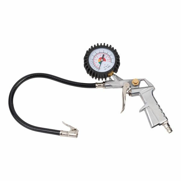 PISTOLA DI GONFIAGGIO RUOTE PNEUMATICI CON MANOMETRO POWERPLUS POWAIR0100