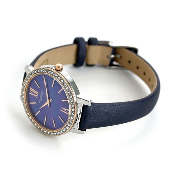 Pre-owned Seiko Selection Women's Watch Solar Leather Belt Blue Stpr058 Nano・universe