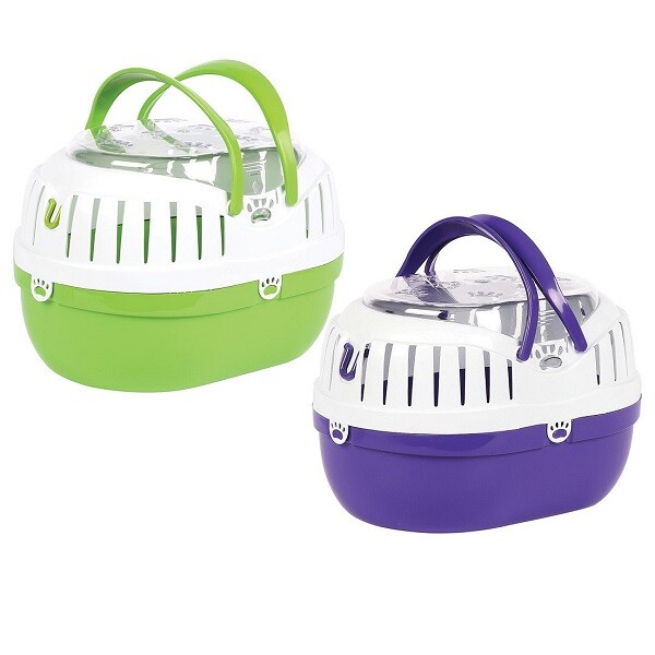 HappyPet Small Animal Plastic Carrier Pet Travel Cage Hamster Gerbil