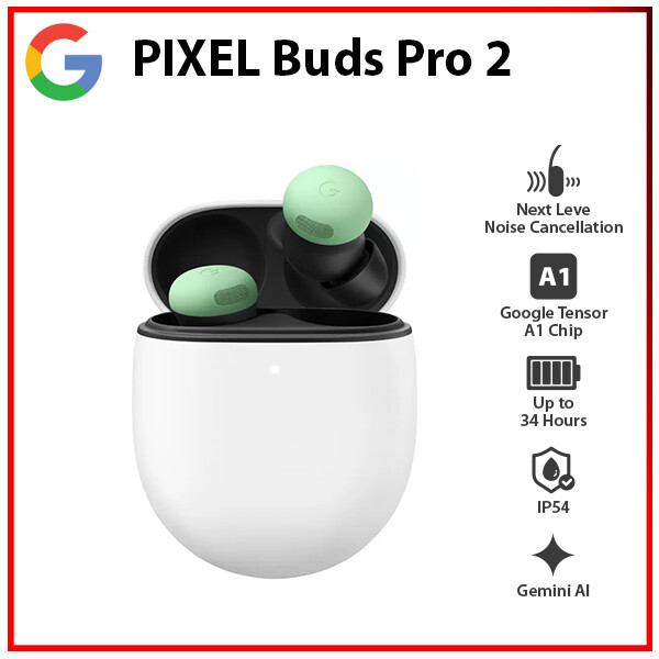 イヤホン Google Pixel Buds Pro 2 Wintergreen Google Pixel Buds Pro 2 True Wireless Bluetooth Headphones