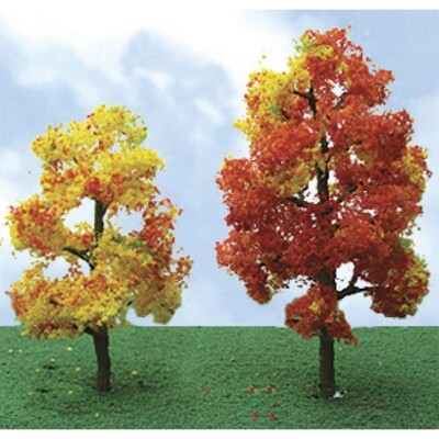 JTT SCENERY 92320 PRO-ELITE AUTUMN SYCAMORE TREES 3.5'' to 4'' HO-SCALE 2 P/K