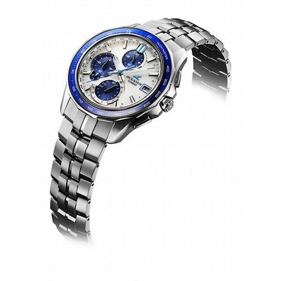 Pre-owned Casio Oceanus Manta S7000 Series Ocw-s7000d-7ajf Silver Men's Watch In Box