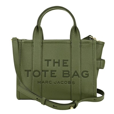 Marc Jacobs H009L01SP21 365 The Leather Mini Tote Bag Bronze Green