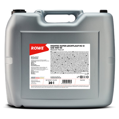 10W-40 Motorenöl 20L für MB VW Fiat PSA ROWE HIGHTEC SUPER LEICHTLAUF HC-O