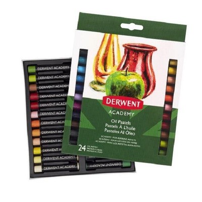 NEW Derwent Academy Oil Pastels Assorted Colours Set of 24