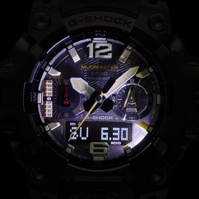 Pre-owned Casio G-shock Master Of Mudmaster Gwg-b1000-1a4jf Bluetooth-equipped Red