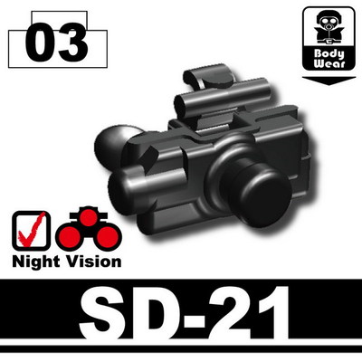 SD-21 tactical Army Night Vision Goggles compatible w/toy brick minifigure
