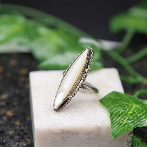 Southwestern Silver & Mother of Pearl Boho Ring