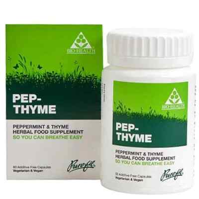 Bio-Health Pep-Thyme 60 Cap Vege and Vegan Please check before buy BBE is 11/24