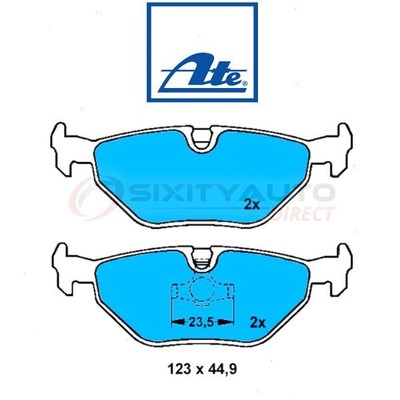 ATE Rear Disc Brake Pad Set for 1988-1992 BMW 735iL - Braking Stopping Wheel jm
