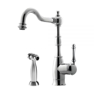 Houzer Regal Traditional Solid Brass Kitchen Faucet REGSS-181-AB 12.3125" Brass