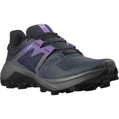 New Salomon Wildcross 2 Running Shoes India Ink/Royal Lilac Women's Size US 9.5