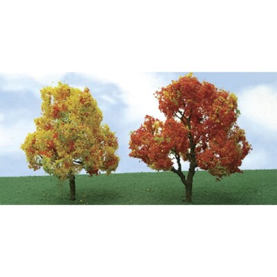 JTT SCENERY 92319 PRO-ELITE AUTUMN DECIDUOUS  TREE 3.5'' to 4'' HO-SCALE 2 P/K