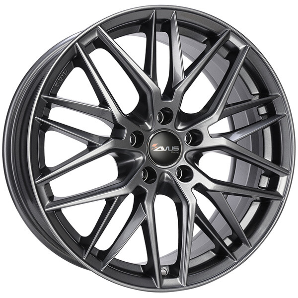 Jantes Roues Avus Af19 Pour Renault Laguna Iii 7.5x17 5x114.3 Anthracite Hs8