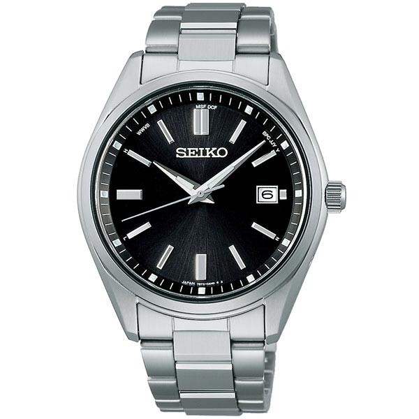 Pre-owned Seiko Selection Sbtm323 Black Solar Atomic Radio Men's Watch Wth Box Fast Ship