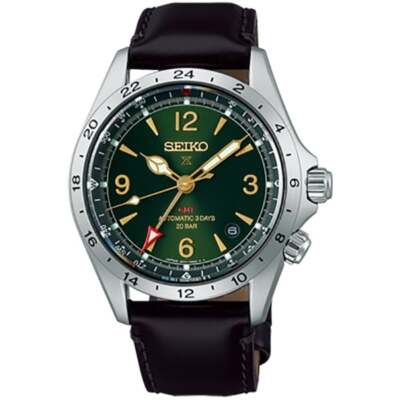 Pre-owned Seiko Prospex Alpinist Sbej005 Green Mechanical Automatic Men's Wristwatch