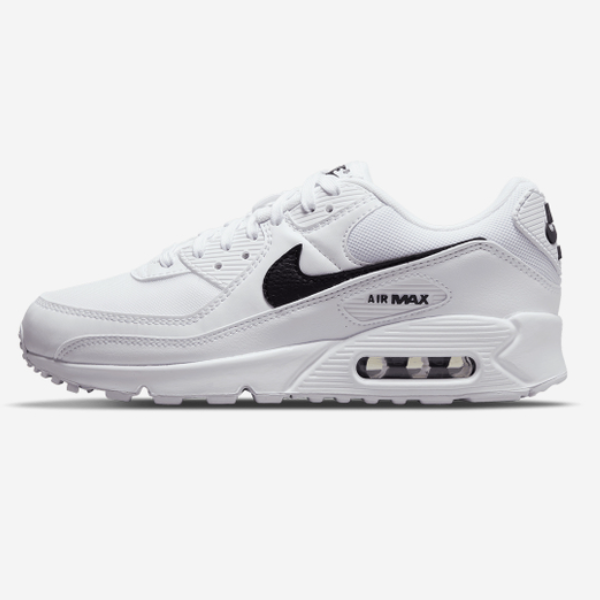 

Женские кроссовки Nike Air Max 90 «Белый/черный» (DH8010-101), размер США 5–12, White / black, Nike Air Max 90