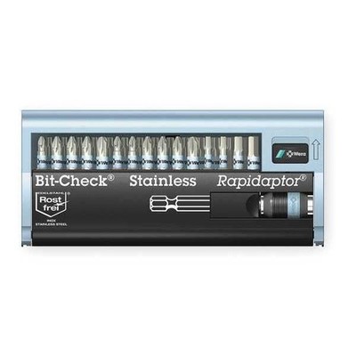 Wera Driver Bit Set 30 Piece 1/4 Inch Hex Insert Phillips Torx Pozidriv