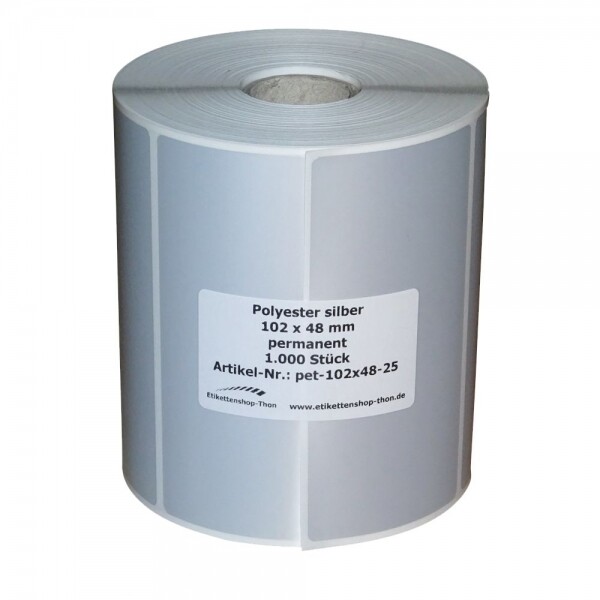 Typenschilder / Polyestre ÃTiquettes - 102 X 48 Mm - 1000 PiÃ¨Ce - Manchon 25 Mm